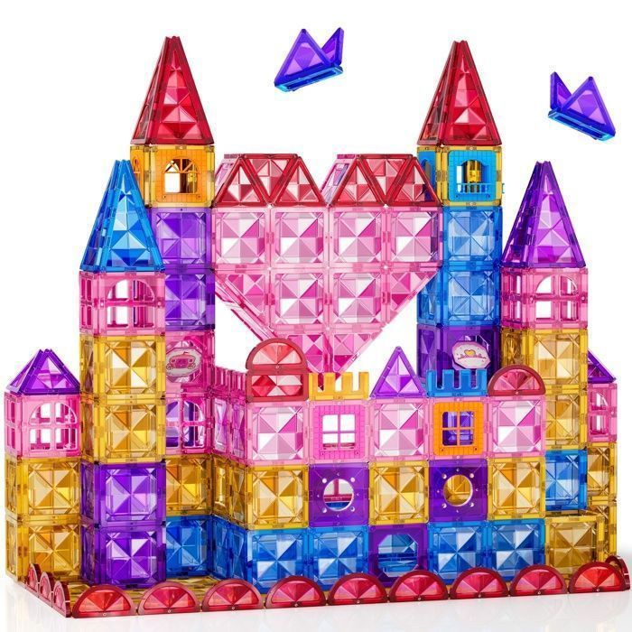 KUKUFUN 52 Pièces Blocs Magnétiques 3D | Jouet Éducatif STEM pour Enfants 3 Ans+ | ABS Alimentaire, Sécurité Garantie