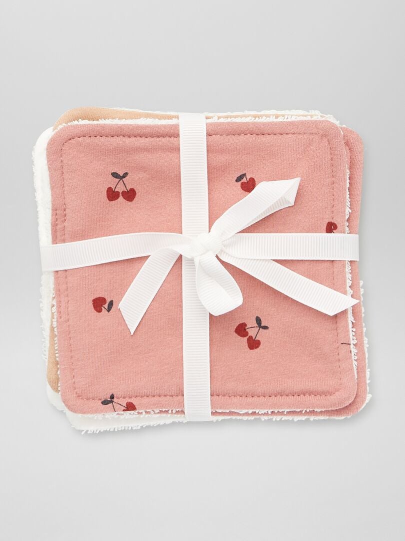 Set van 6 wasbare doekjes - ROZE