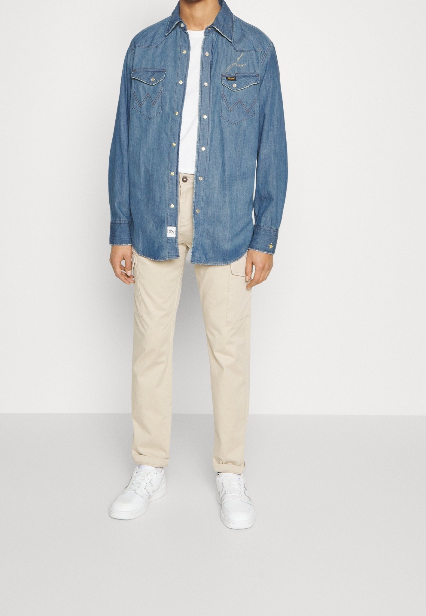 Wrangler shirt - blauwe denim