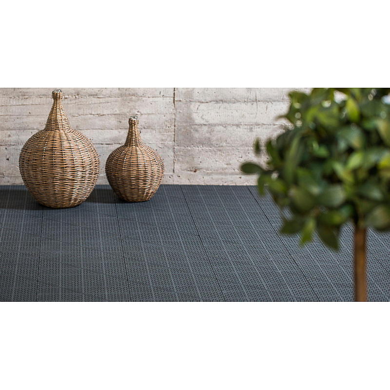 Piastrelle per pavimento, confezione da 6, 30x30 cm, grigio scuro