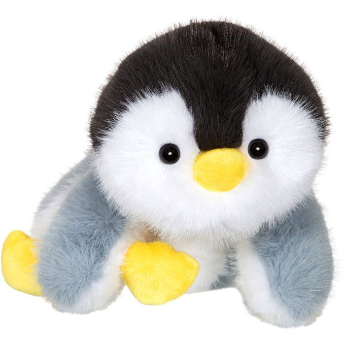 Peluche Floppy Choopy Pingouin - GIPSY TOYS - 22 cm - Noir / Blanc / Gris
