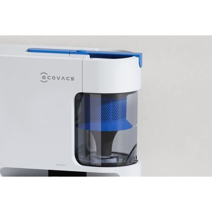 ECOVACS DEEBOT N20 COMBO - Robot aspirapolvere + lavapavimenti con stazione di ricarica - Doppio svuotamento automatico - Potenza di aspirazione 10 kPa