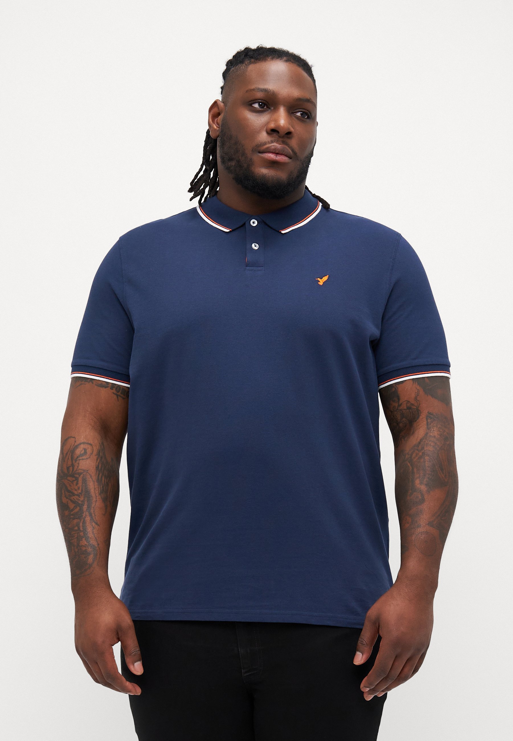 Pier One Poloshirt – dunkelblau/orange