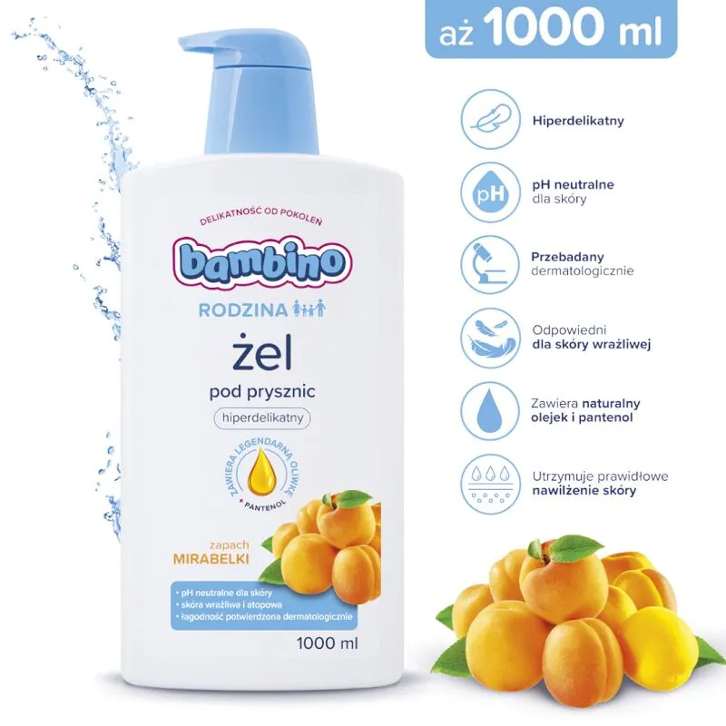 Bambino Rodzina Żel pod prysznic o Zapachu Mirabelki
