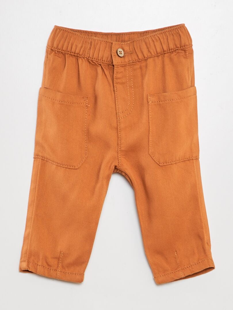 Lichtgewicht broek met meerdere zakken - ORANJE