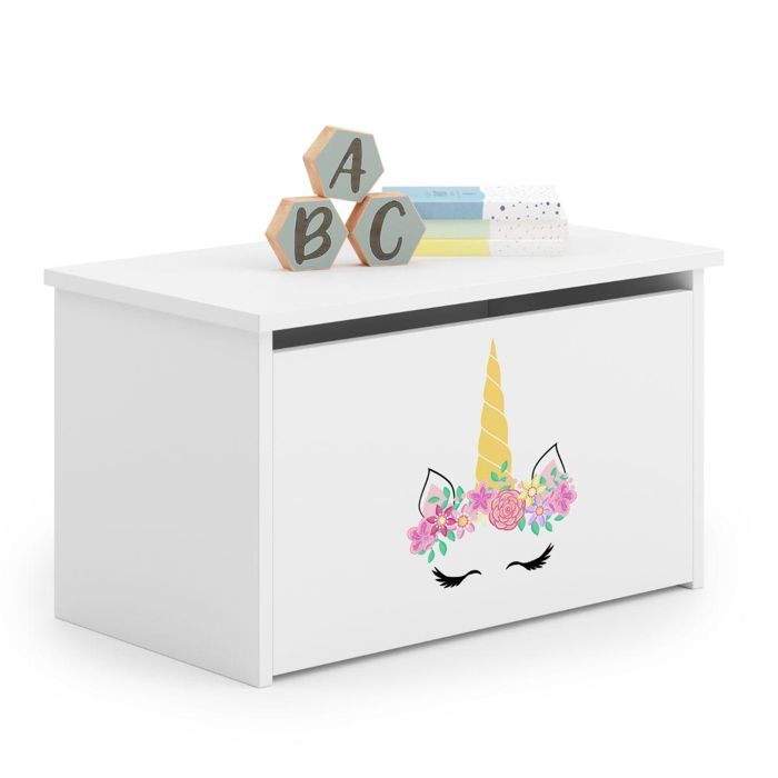 Coffre à jouets Daria licorne