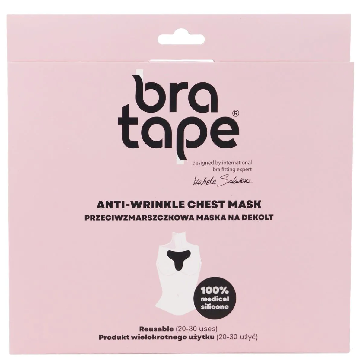 Bra Tape Przeciwzmarszkowa Maska na dekolt wielokrotnego użytku 1szt