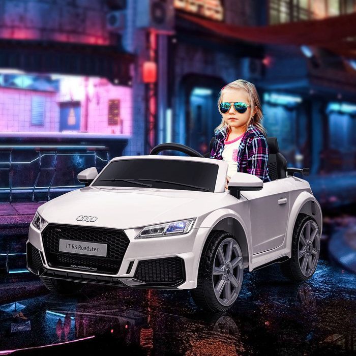 HOMCOM – Kinderauto – Kunststoff – 102 x 60 x 44 cm – Weiß