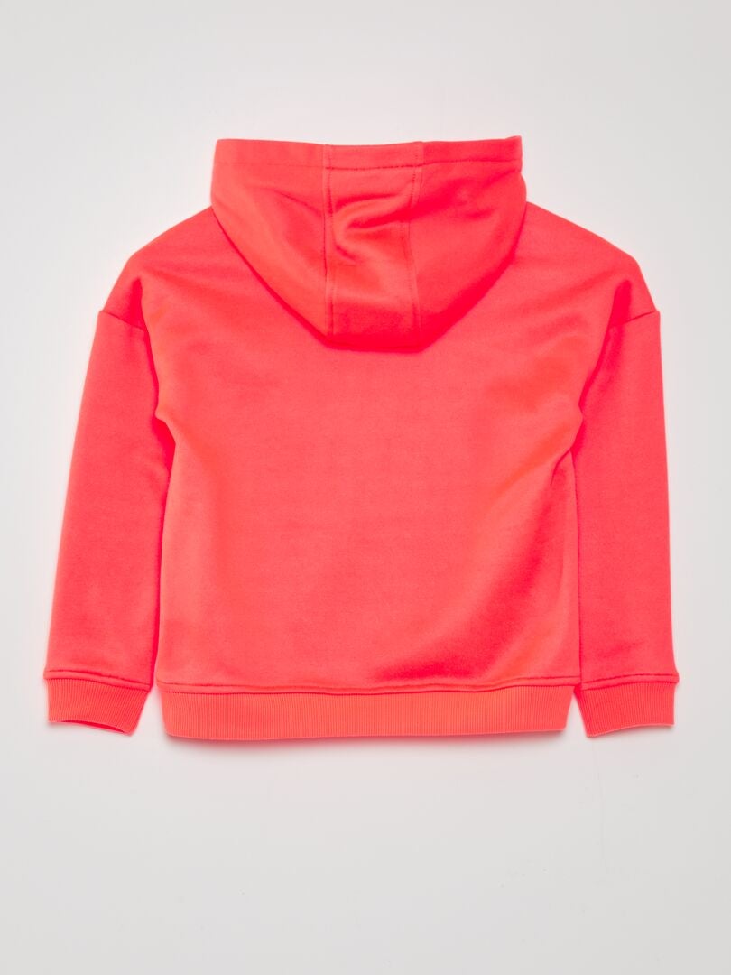 Fleece hoodie - ORANJE
