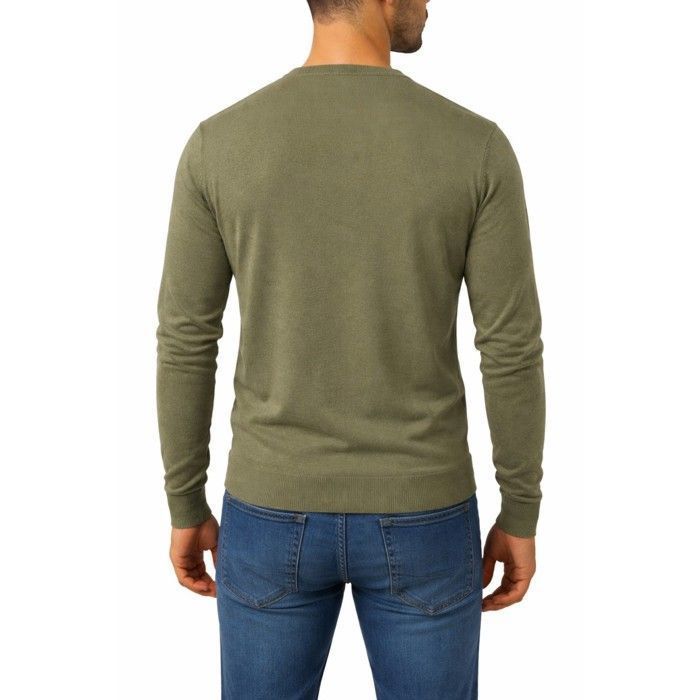 BILL TORNADO - V-Ausschnitt-Pullover - Khaki - M - Khaki - Herrenpullover, Strickjacken, Sweatshirts & Jacken
