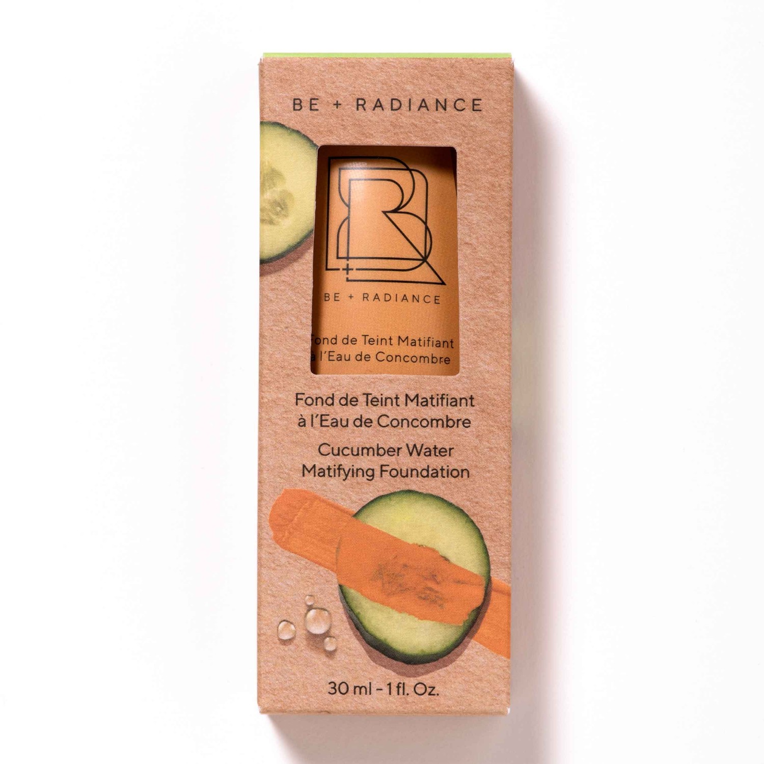BE + Radiance Fond de Teint Matifiant à l'Eau de Concombre N°08