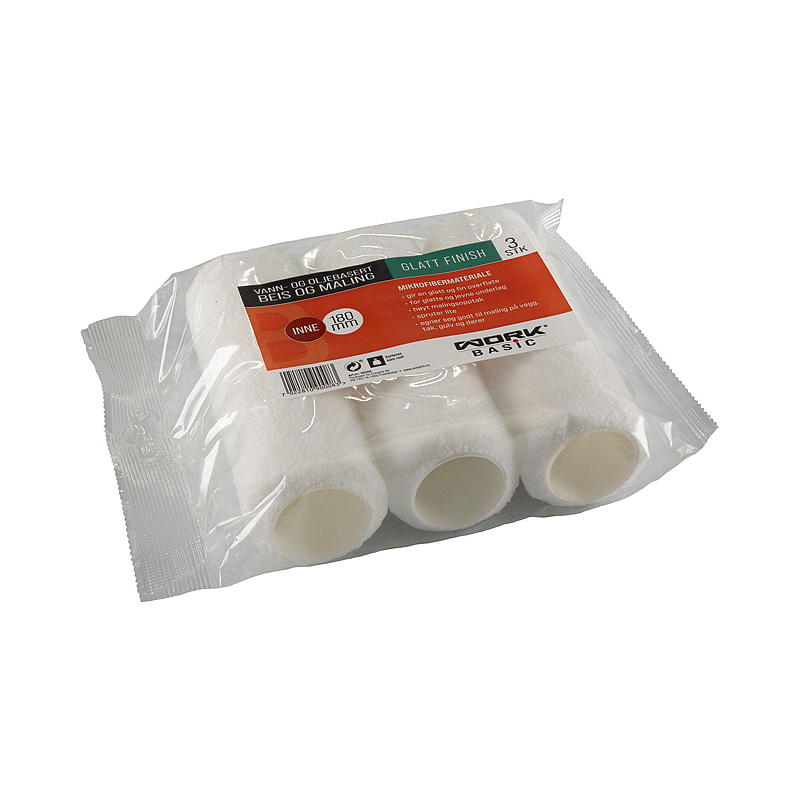 Work Basic Rolle 3er-Pack 180 mm Mikrofaser, Work