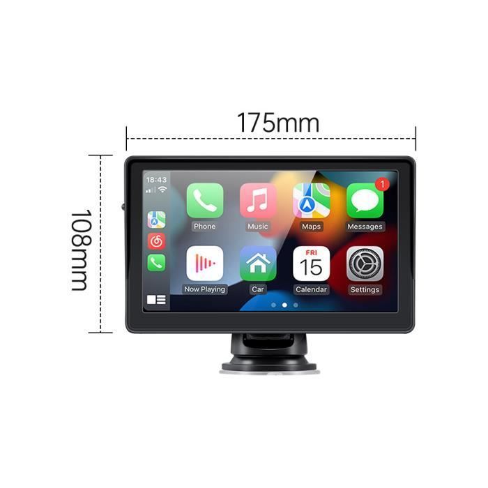 Radio portátil para coche de 7 pulgadas - GEARELEC - B500W - CarPlay - Android Auto - Bluetooth
