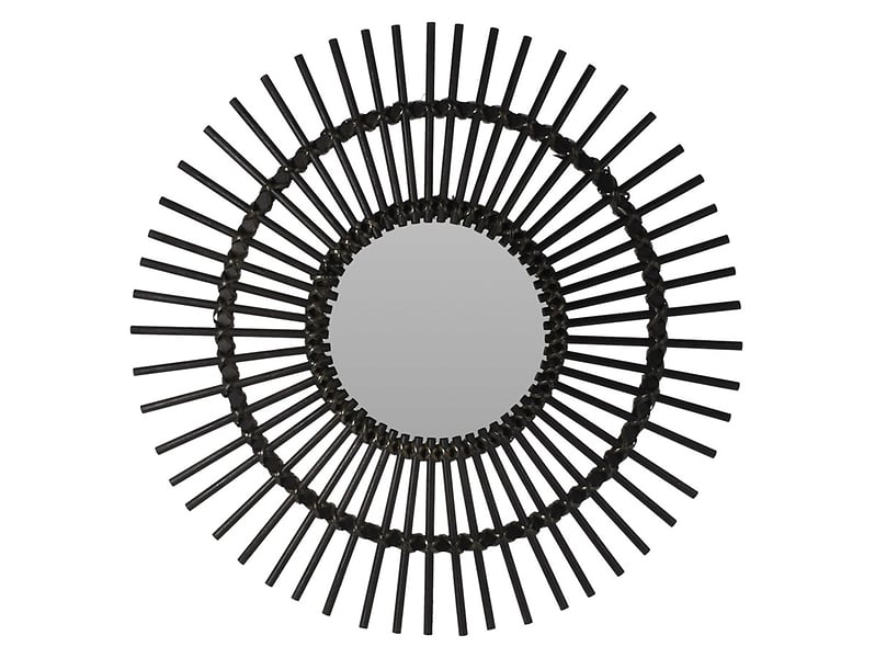 Lustro wiszące Boho 78 cm czarne