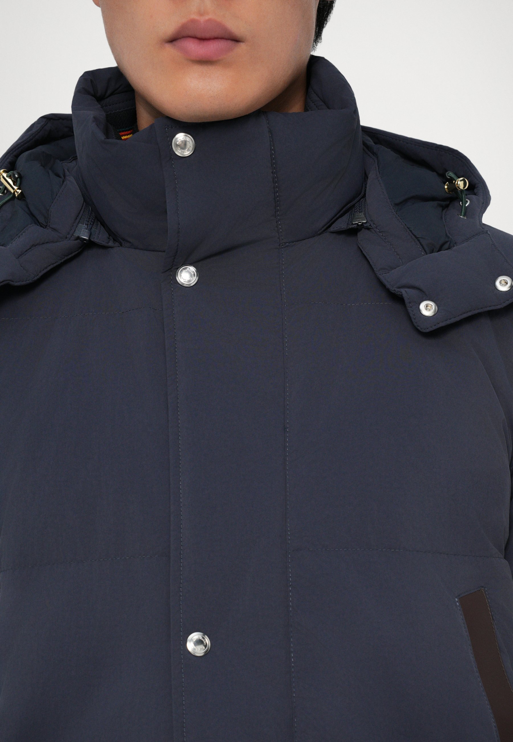 Paul Smith Kapuzenmantel – Daunenmantel – sehr dunkles Marineblau
