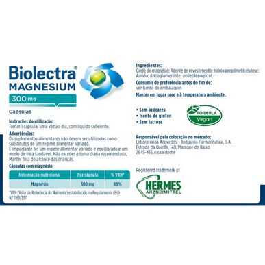 Biolectra Ravintolisä Magnesiumkapselit 100 kapselia 100 kapselia