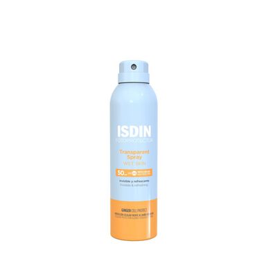 Protector solar corporal en spray Isdin para piel húmeda SPF50 250 ml
