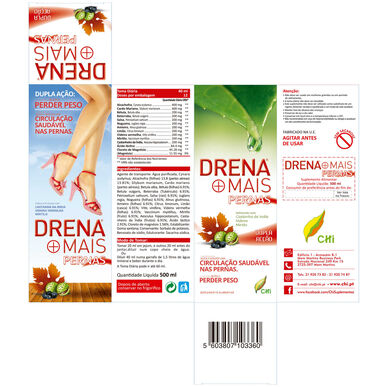 Drena Mais -lisäravinne, väsyneille jaloille, 500 ml
