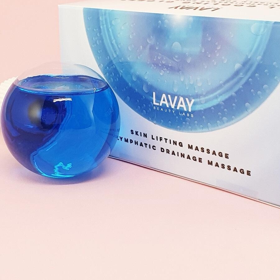LAVAY Paris Masažer za obraz s hladilnimi kroglicami za obraz – 2 kosa