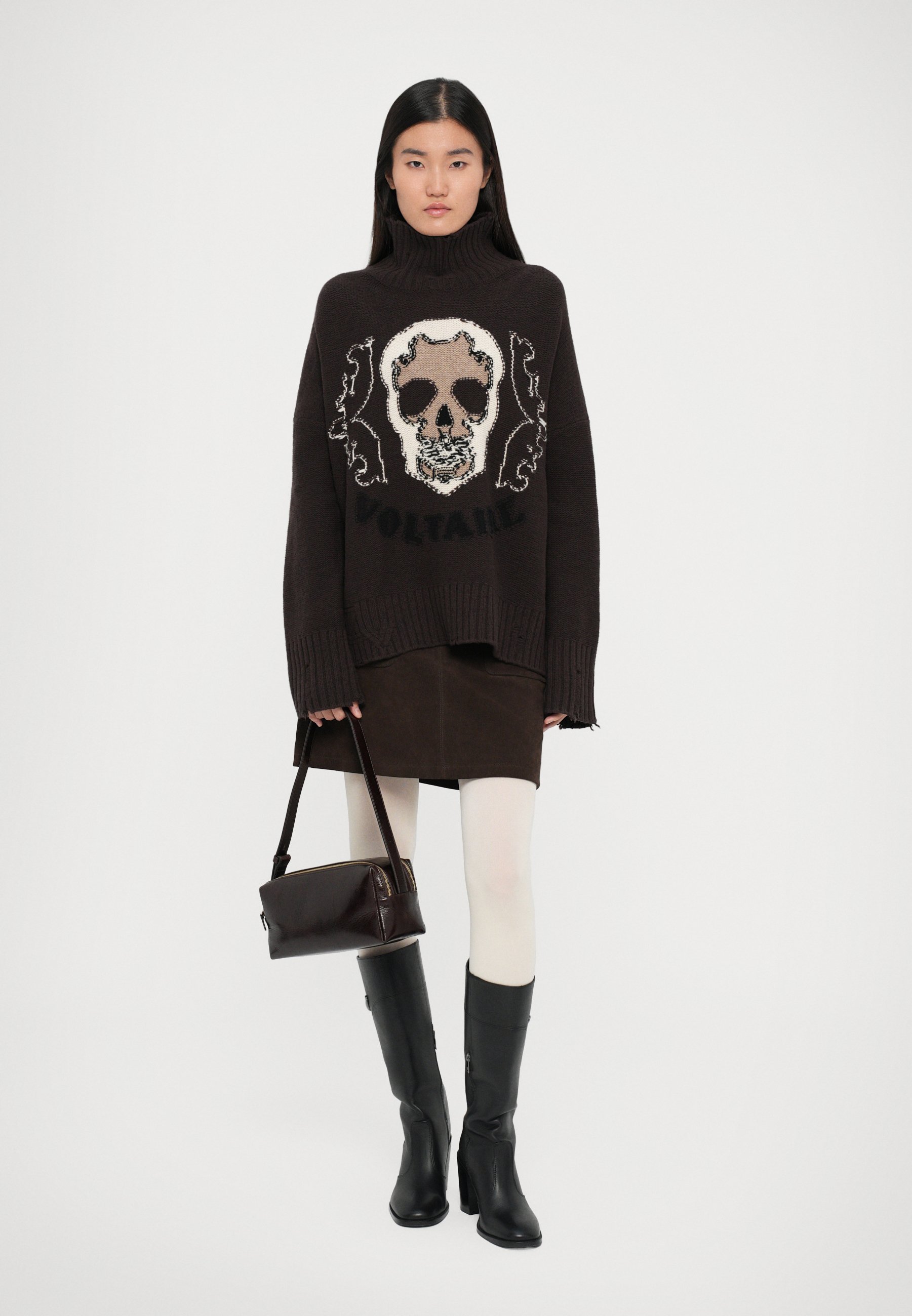 Zadig & Voltaire BLEEZA WESTERN - Trui - pure chocolade