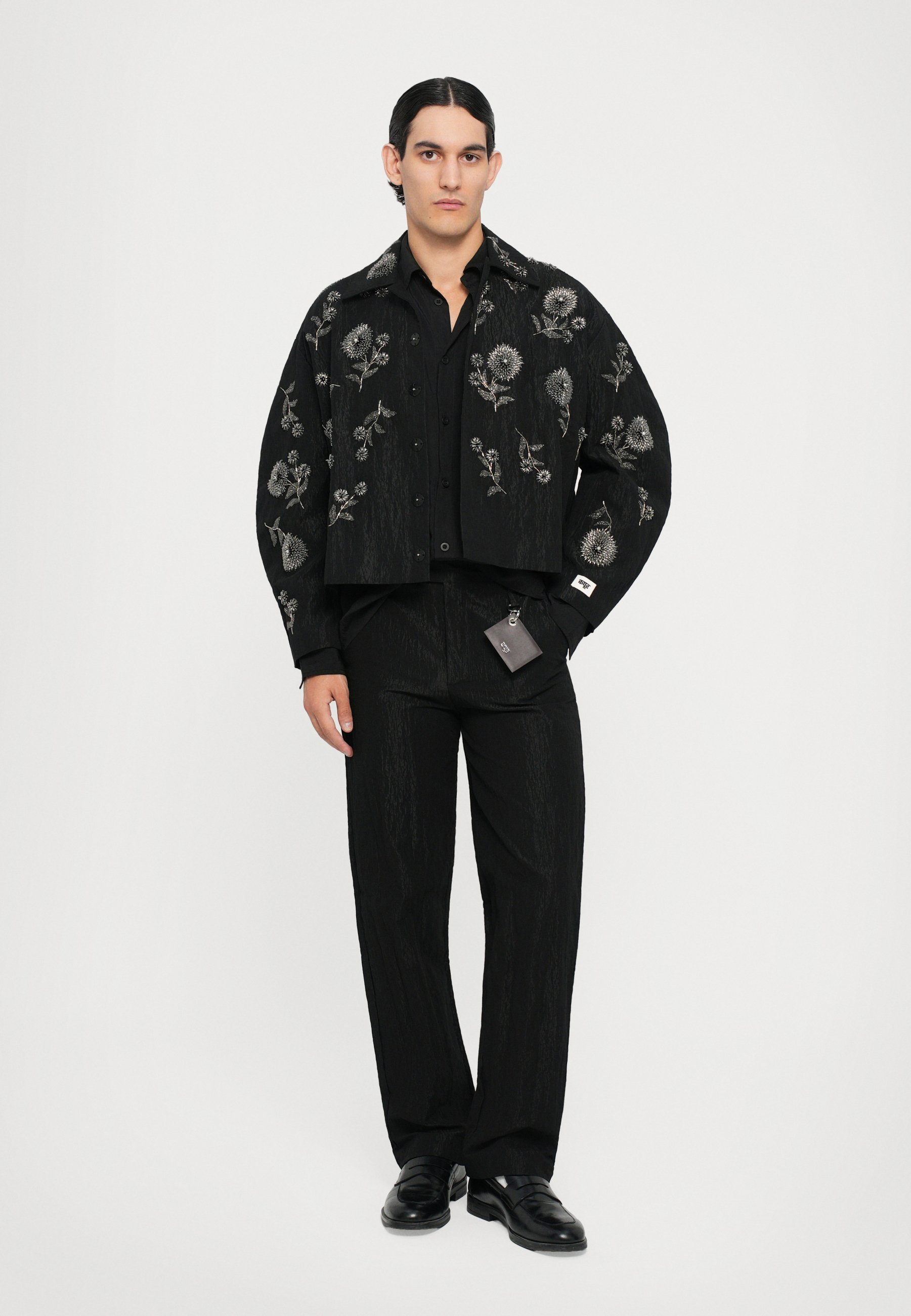 Giacca bomber Marigold Balloon realizzata a mano da Dhruv Kapoor - nera