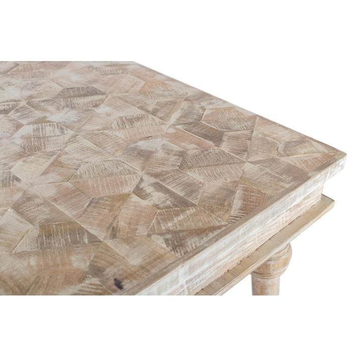 Mesa de comedor - Madera maciza de mango - 240 cm - Acabado patinado - Estilo étnico