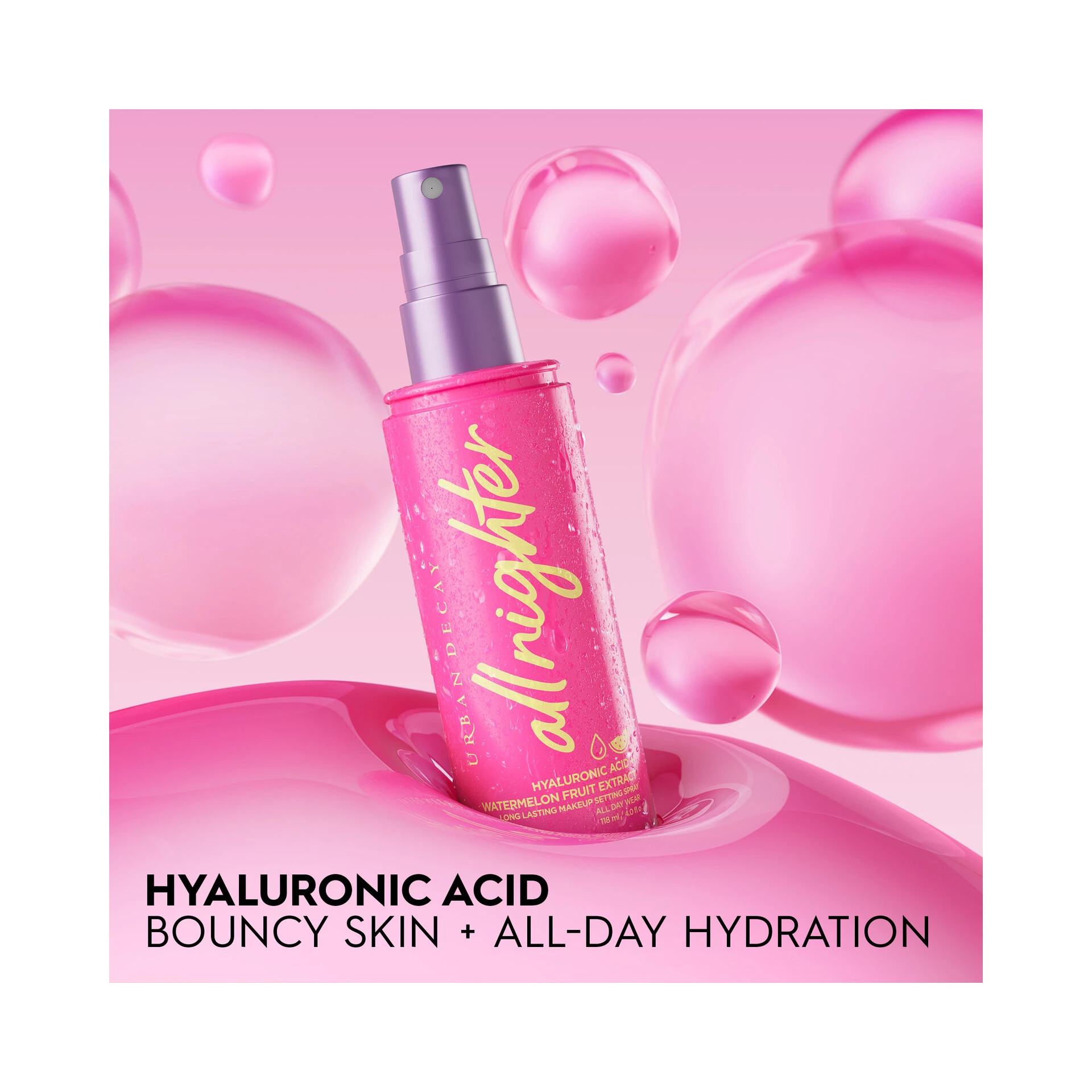 All Nighter sprej za fiksiranje lica s hijaluronskom kiselinom - ograničeno izdanje 118 ml - Urban Decay