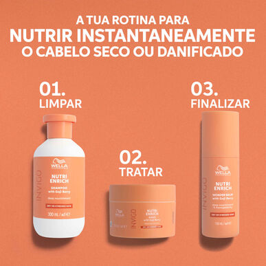 Wella Professionals Invigo Nutri Enrich Wonder Balm nenuplaunamas balzamas sausiems plaukams 150ml