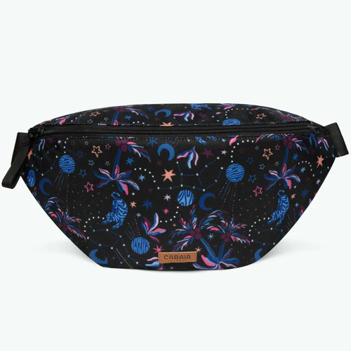 Cabaia Große schwarze Jupiter-Bauchtasche