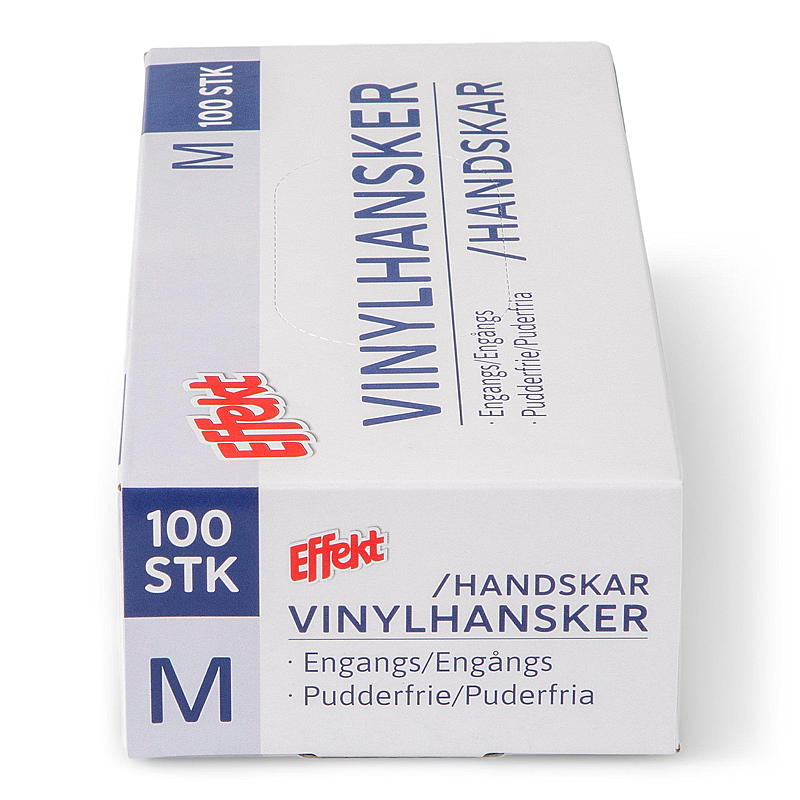 Weiche Einweghandschuhe, Größe M, 100er-Packung, Vinyl