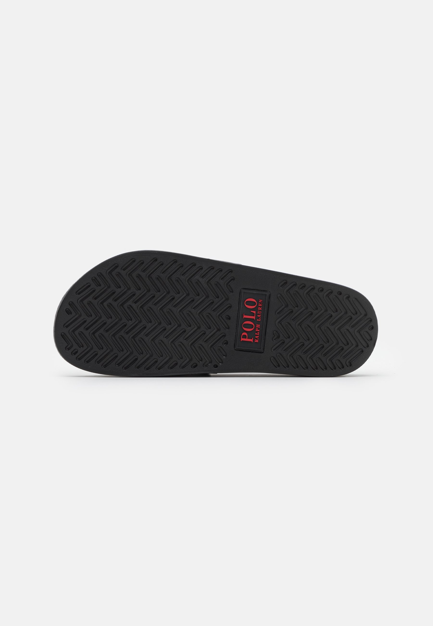 POLO RALPH LAUREN SIGNATURE PONY SLIDE - Nazouvací boty do bazénu - black/red