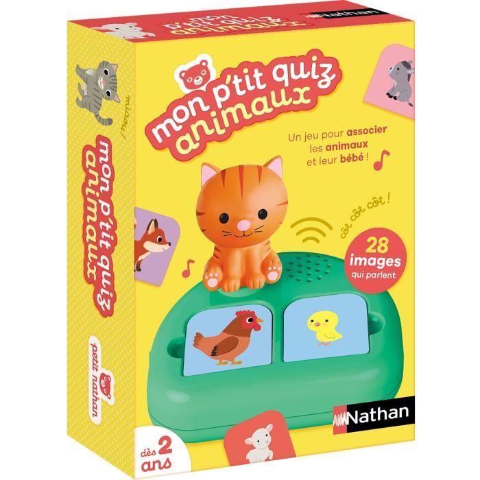 Mi pequeño cuestionario de animales - Juego educativo - NATHAN - Para mayores de 3 años
