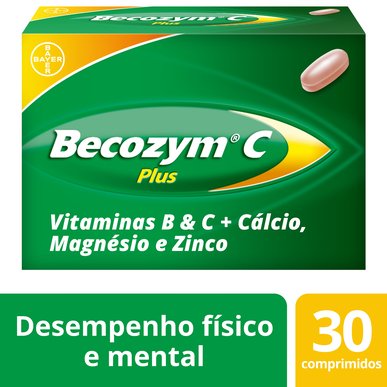 Becozym Suplemento para el Rendimiento Físico y Mental Plus 30 comprimidos 30 comprimidos