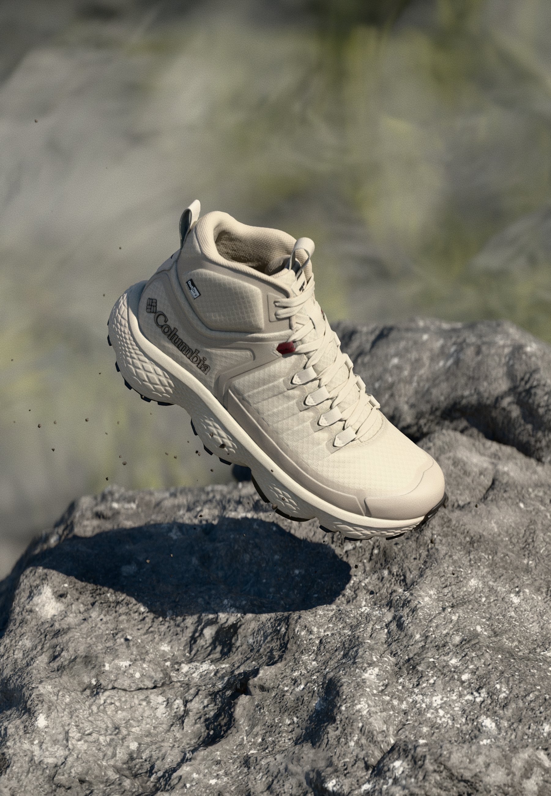 Columbia ESCAPE THRIVE TITANIUM MID - Wandelschoenen - wolkgrijs/diep madeira