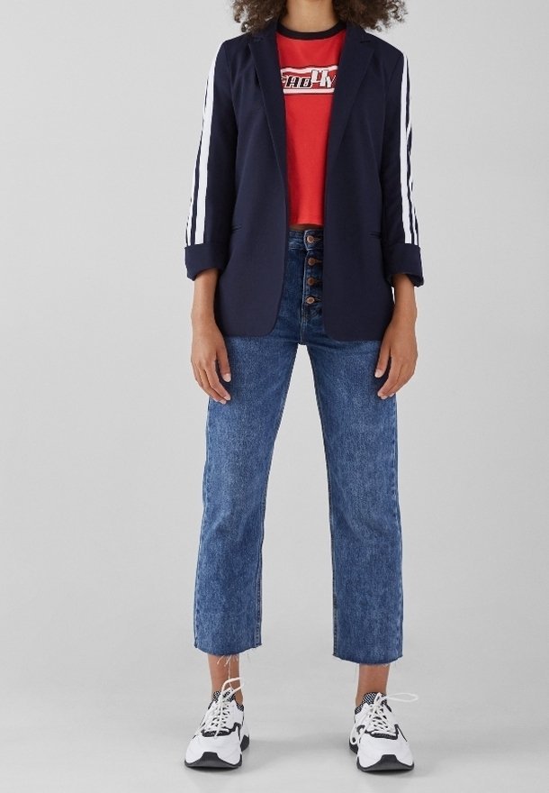 Bershka Blazer - Dunkelblau