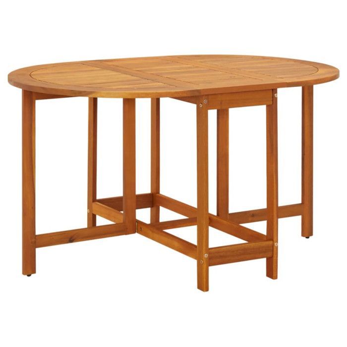 Tavolo da giardino vidaXL 130x90x72 cm in legno massello di acacia
