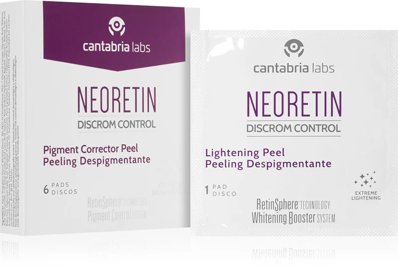 Neoretin Discrom control Lightening Peel encimski piling z glikolno kislino