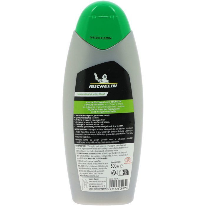 MICHELIN Nettoyant cuirs 500 ml