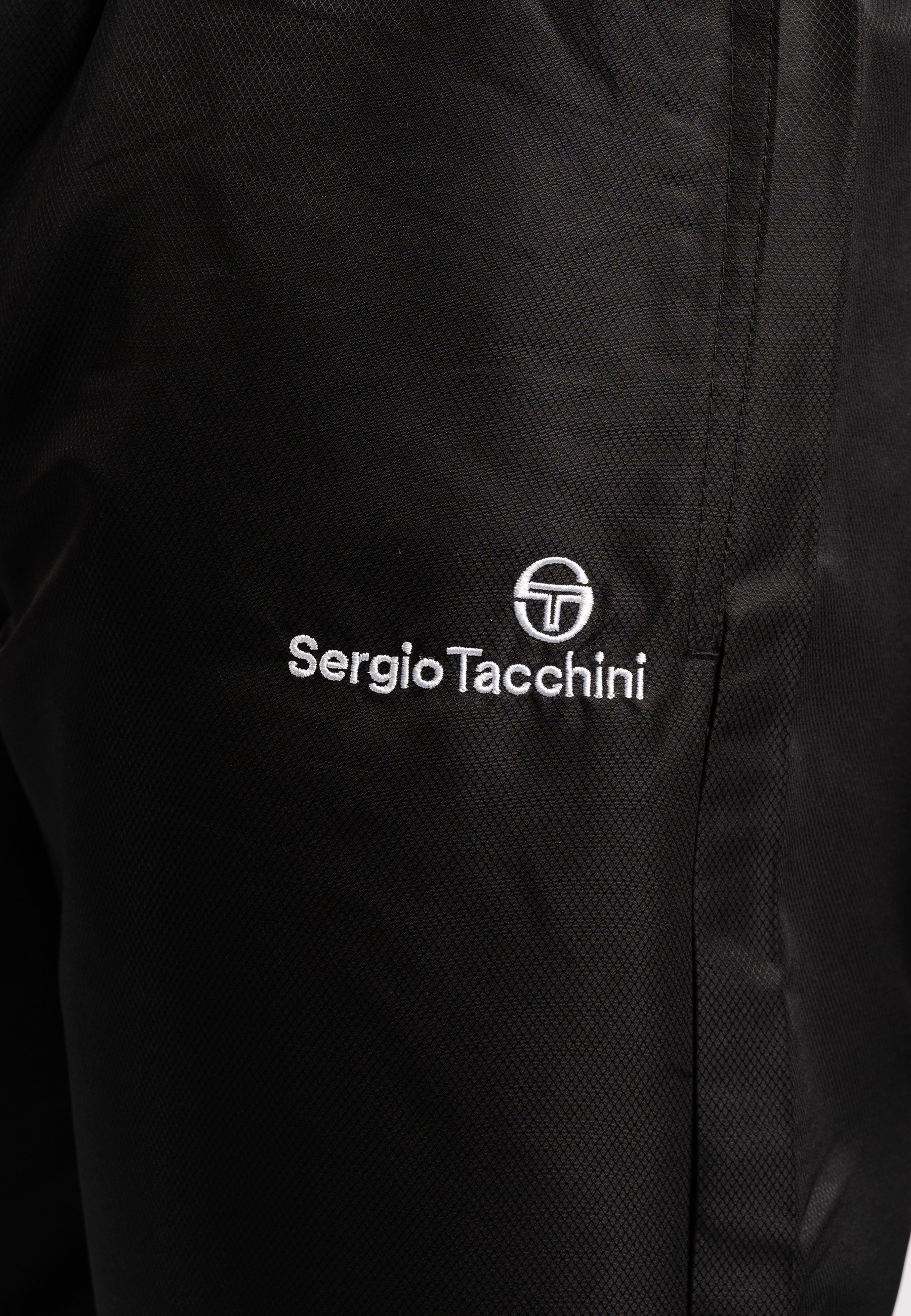 Sergio Tacchini CARSON - Calças de fato de treino - preto e branco