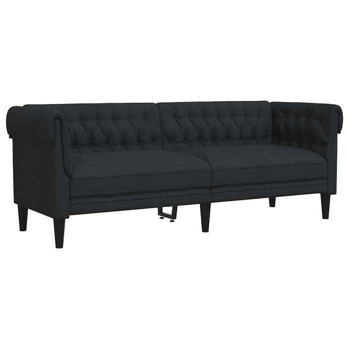 vidaXL Chesterfield 3-zitsbank, fauteuil met armleuningen en rugleuning, zitvlak met poten, tv-stoel voor de woonkamer, modern, 372558