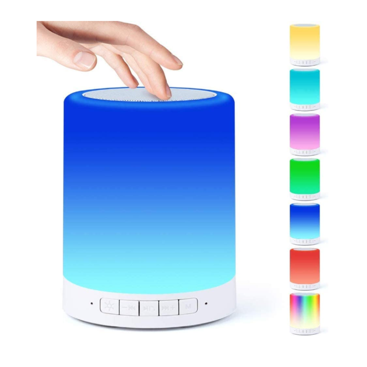  Smartek Bluetooth Speaker with Adjustable Warm Light Lighting and Portable Flashlight