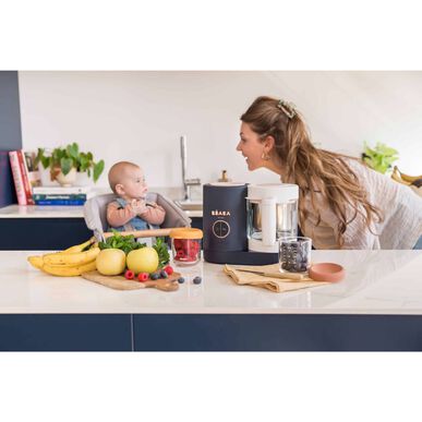 Procesador de alimentos Béaba Babycook Robot Cuiseu Night Blue para comida de bebé, azul oscuro, 1 unidad.