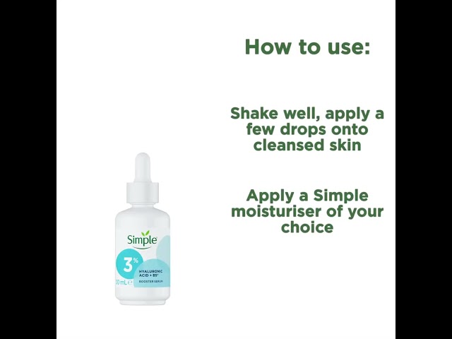 Simple 3% hijaluronska kiselina + B5* serum za pojačavanje 30ml