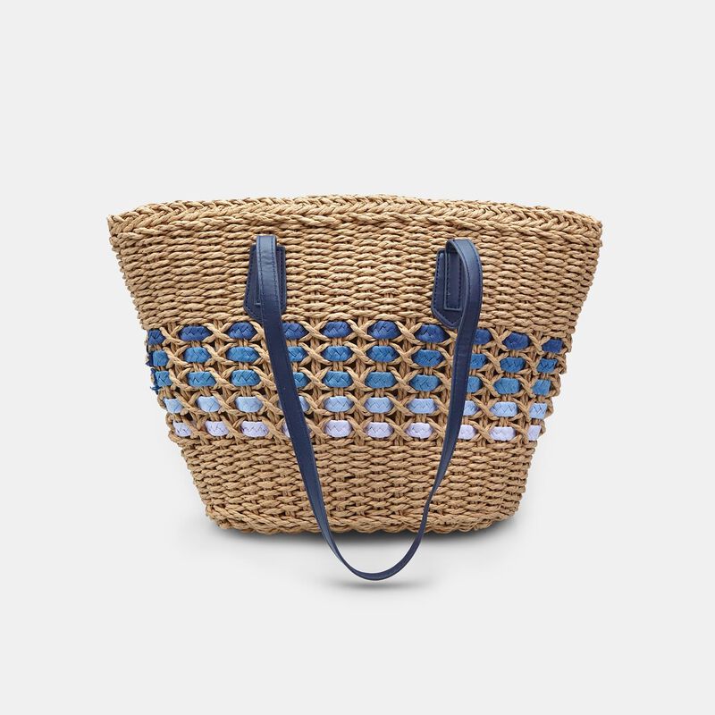 BATA dames shopper van raffia