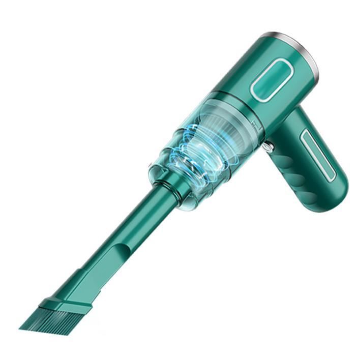 Aspirateur à Main de Voiture - sans fil - bleu - 2000 mAh - grande puissance d'aspiration 29000pa - pour voiture-maison-bureau
