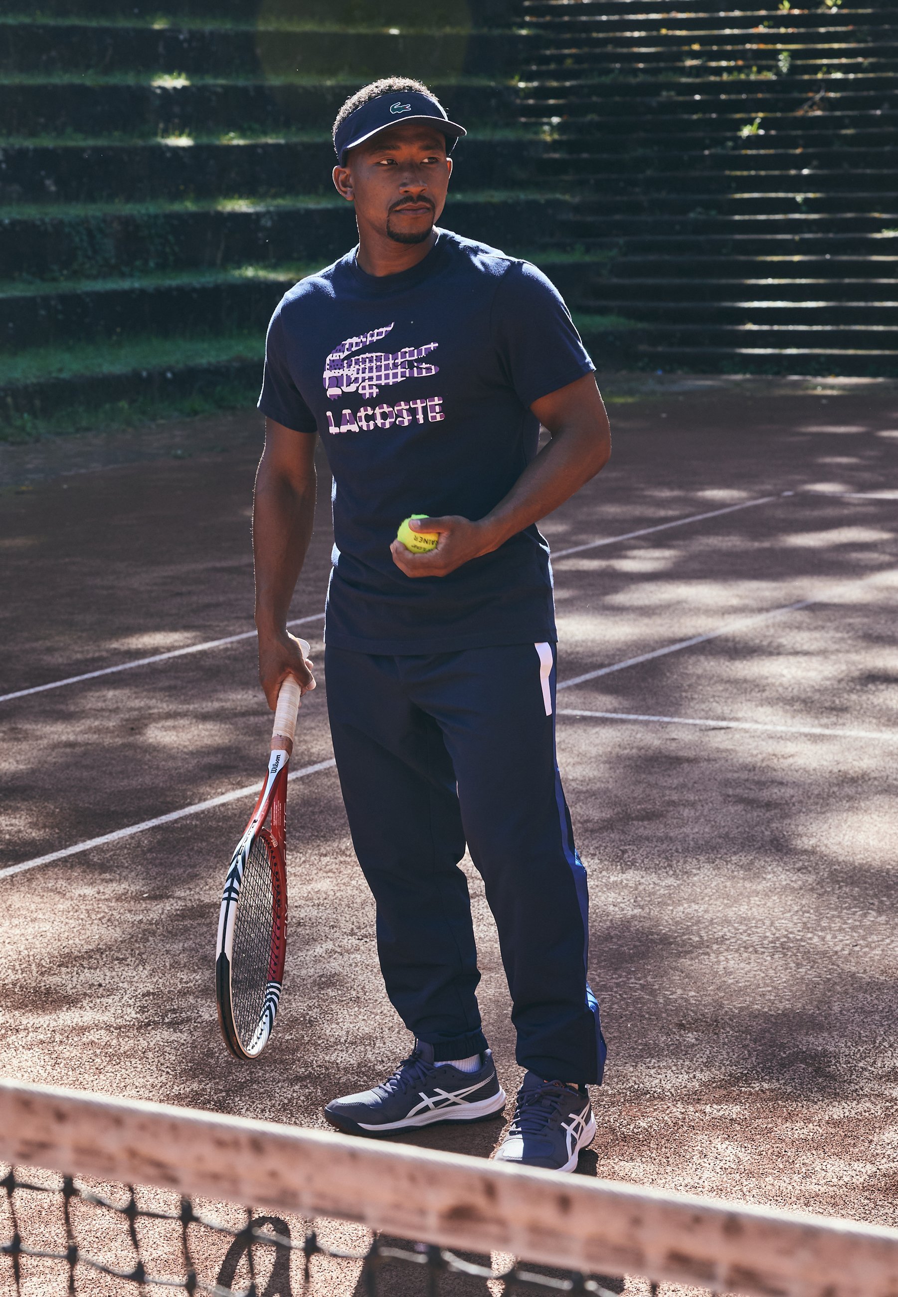 Lacoste Sport TENNIS PANT BLOCK - Trainingsbroek - marineblauw/Frans blauw