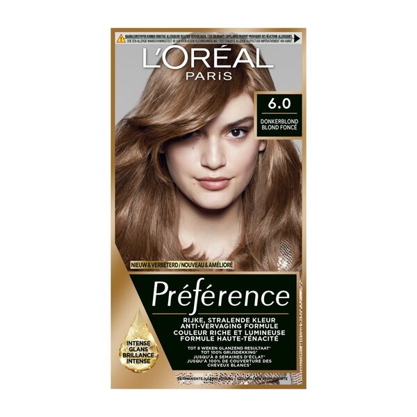 L'Oréal Paris Préférence 6 tamsiai blondinė nuolatinė plaukų spalva<br>