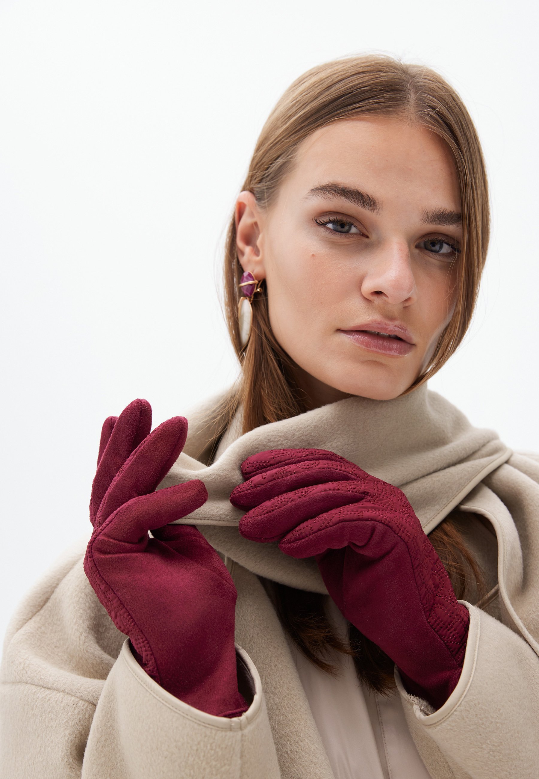 LOLA CASADEMUNT Handschuhe - bordeauxrot