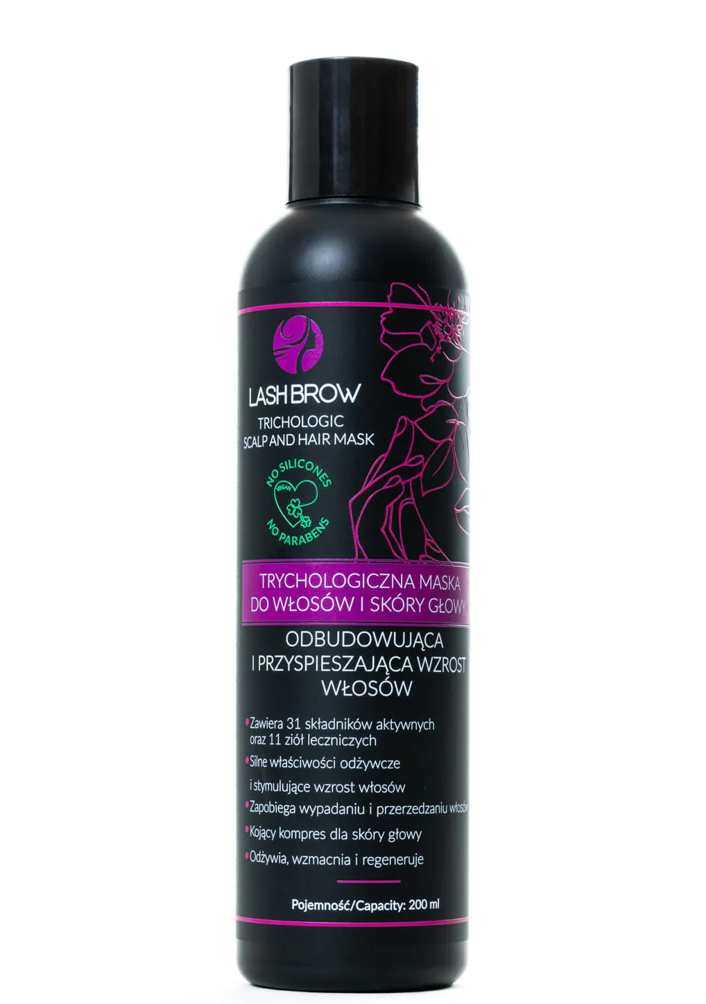 Lash Brow Trychologiczna Maska do włosów i skóry głowy
