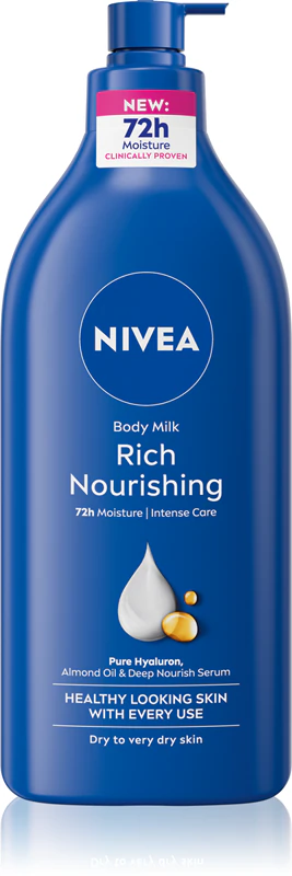 Leite Corporal NIVEA, leite corporal nutritivo